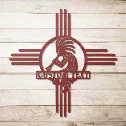 personalized Southwest metal sign with custom text