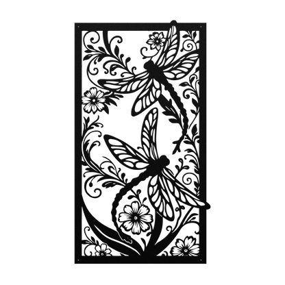 outdoor dragonfly garden wall decor