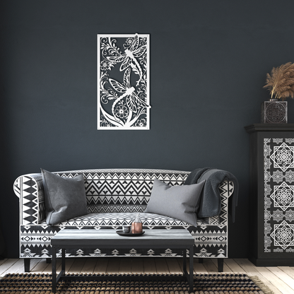 flower garden metal sign