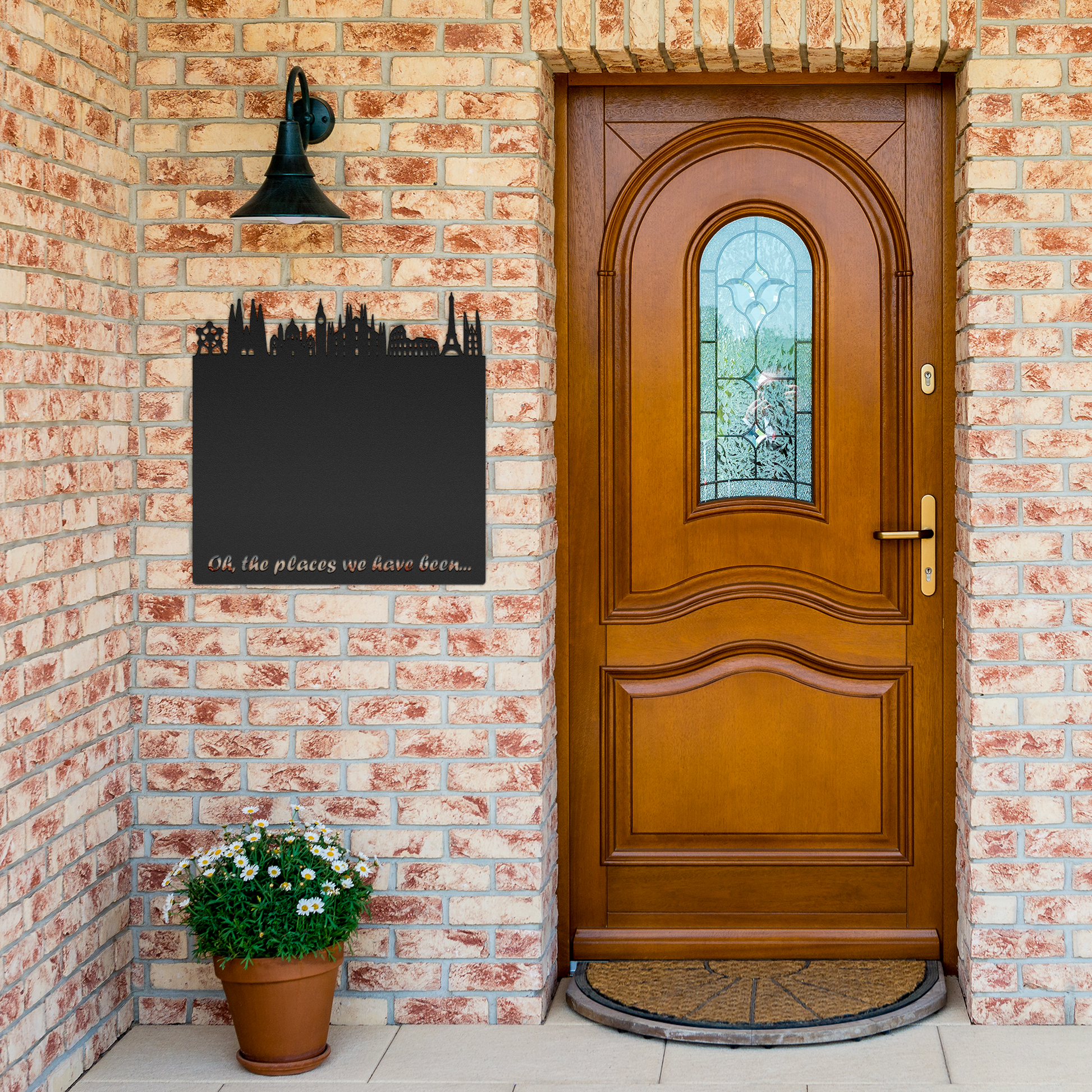 europe skyline wall decor for magnet collection display