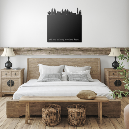 travel souvenir organizer board for home wall decor