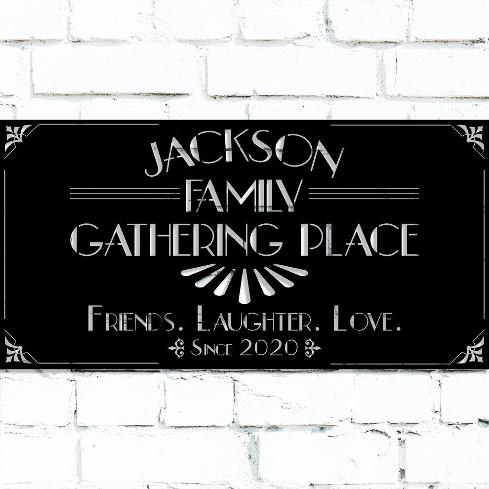 Custom Family Name Sign - Personalized Wall Art | Modern Farmhouse ...