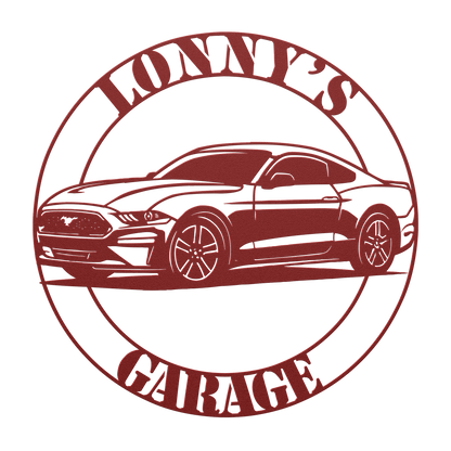 mustang wall art