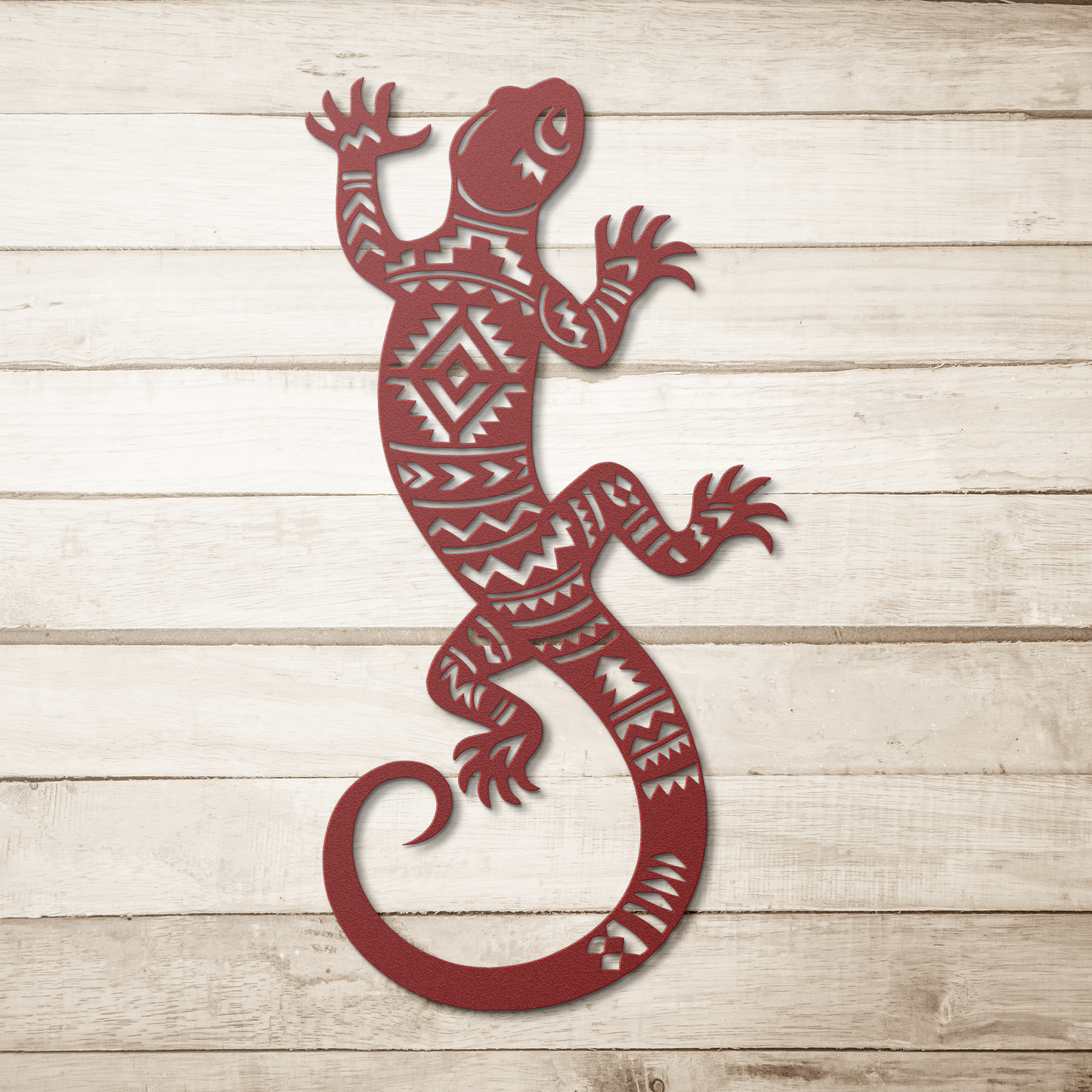 lizard metal wall decor for patio or porch
