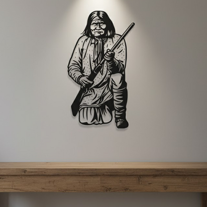 Geronimo Chiricahua Apache metal art
