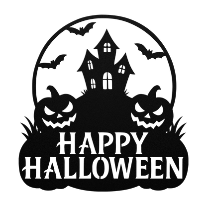 Personalized Halloween wall art USA made