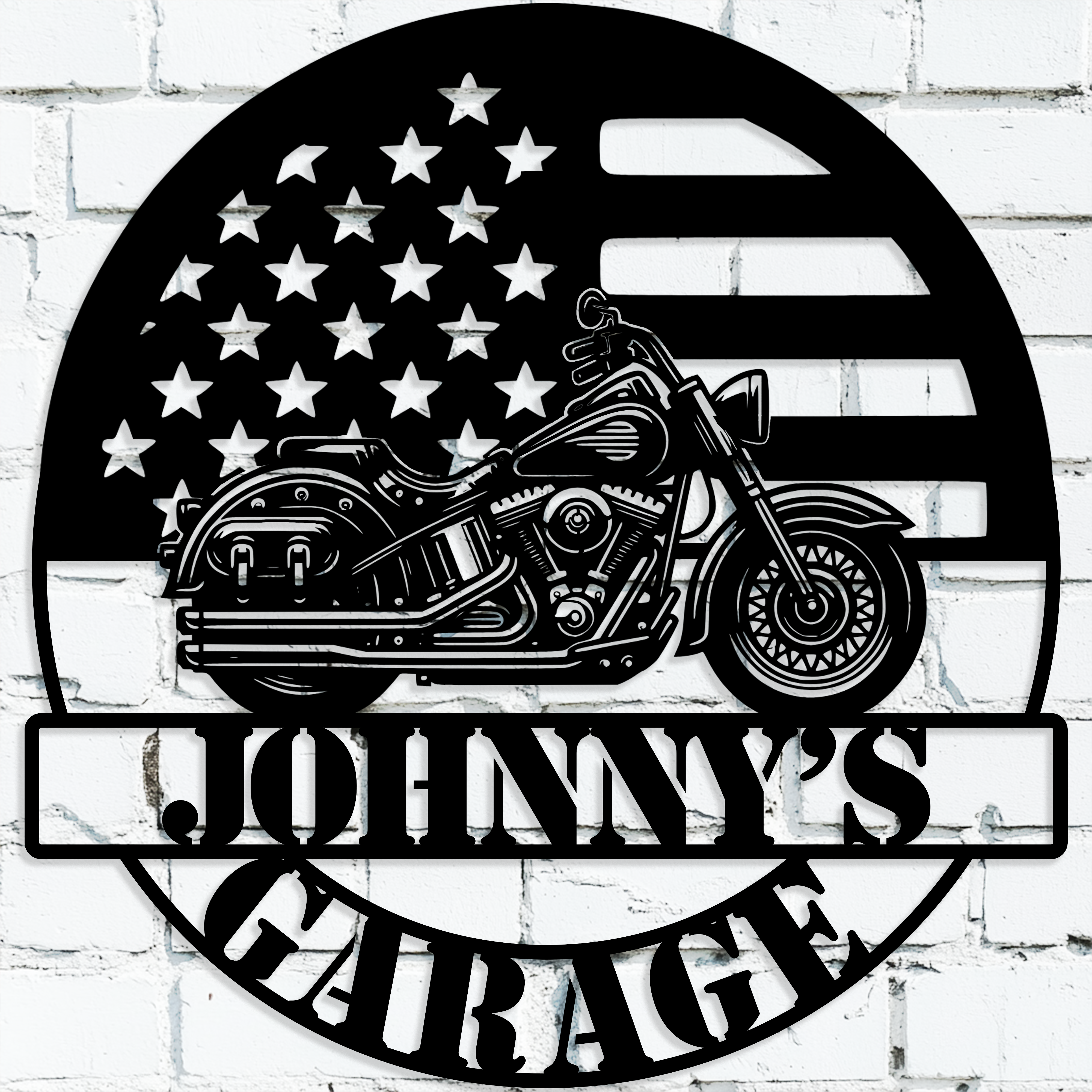Custom Harley Davidson Garage Sign | Motorcycle Metal Wall Art – Metal ...