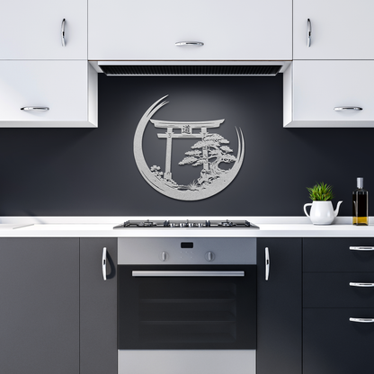 Buddhist metal wall decor