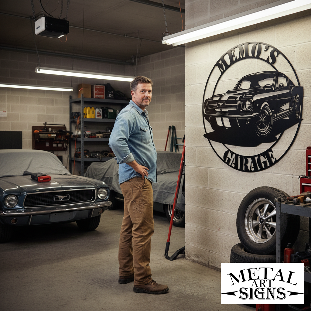 Décoration Ford Mustang - Acheter plaques rétro voiture américaine