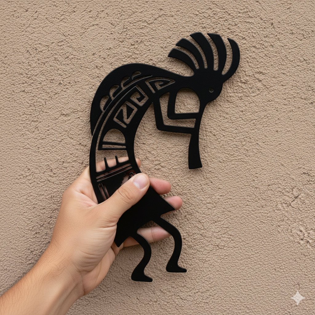 Kokopelli Metal Wall Art Sign — Rustic Southwest | Metal Art Signs