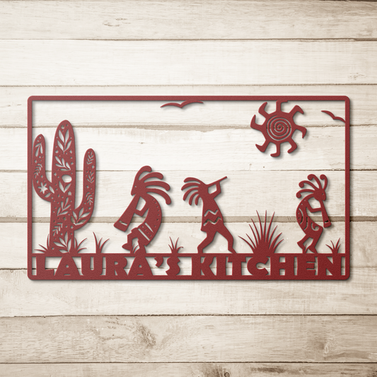 Kokopelli metal wall art