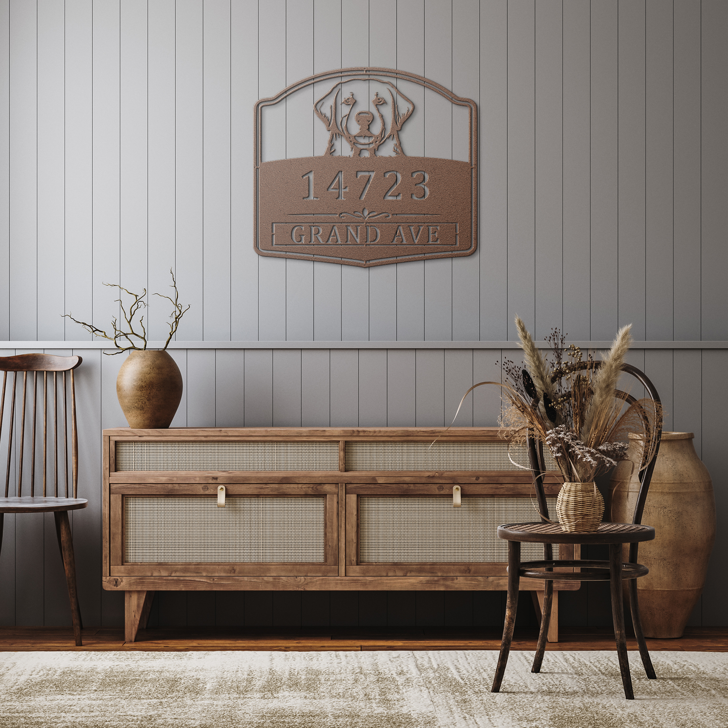 Labrador_Retriever_Metal_Address_Sign_Pe_Copper_Rustic_Hallway_Mockup.png_15507994