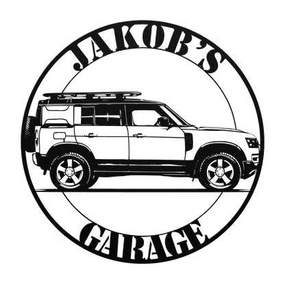 4x4 vehicle steel wall decor
