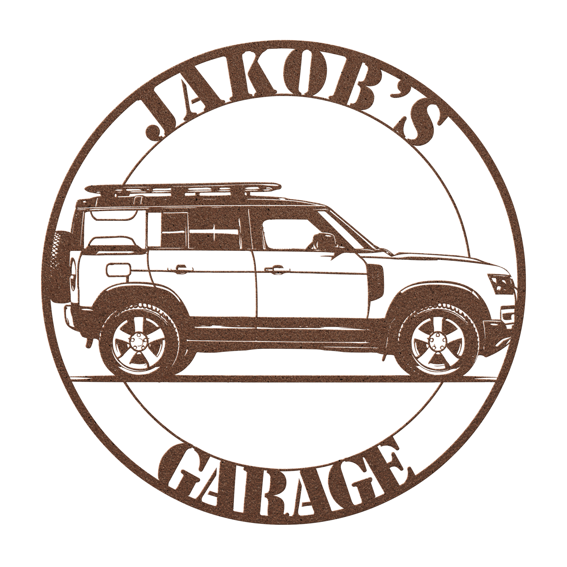 classic 4x4 metal decor