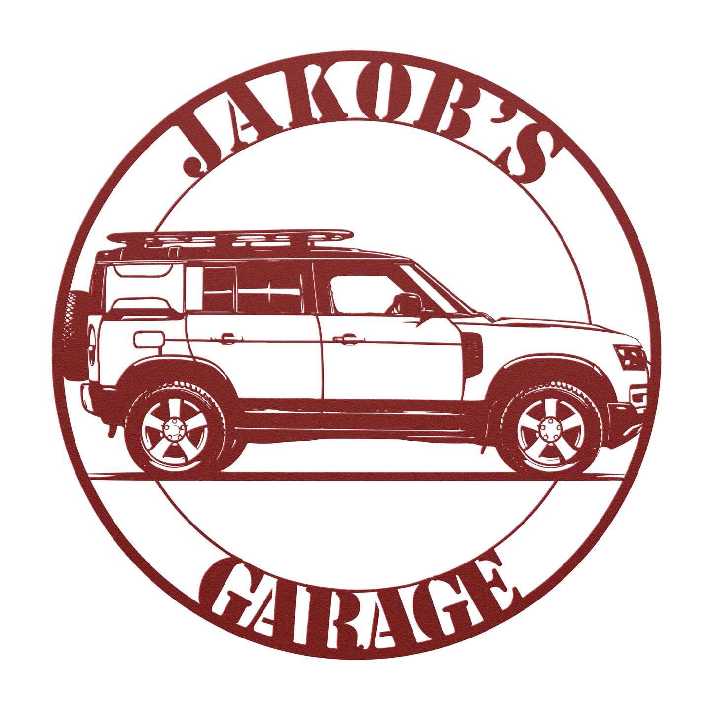 adventure suv garage wall art