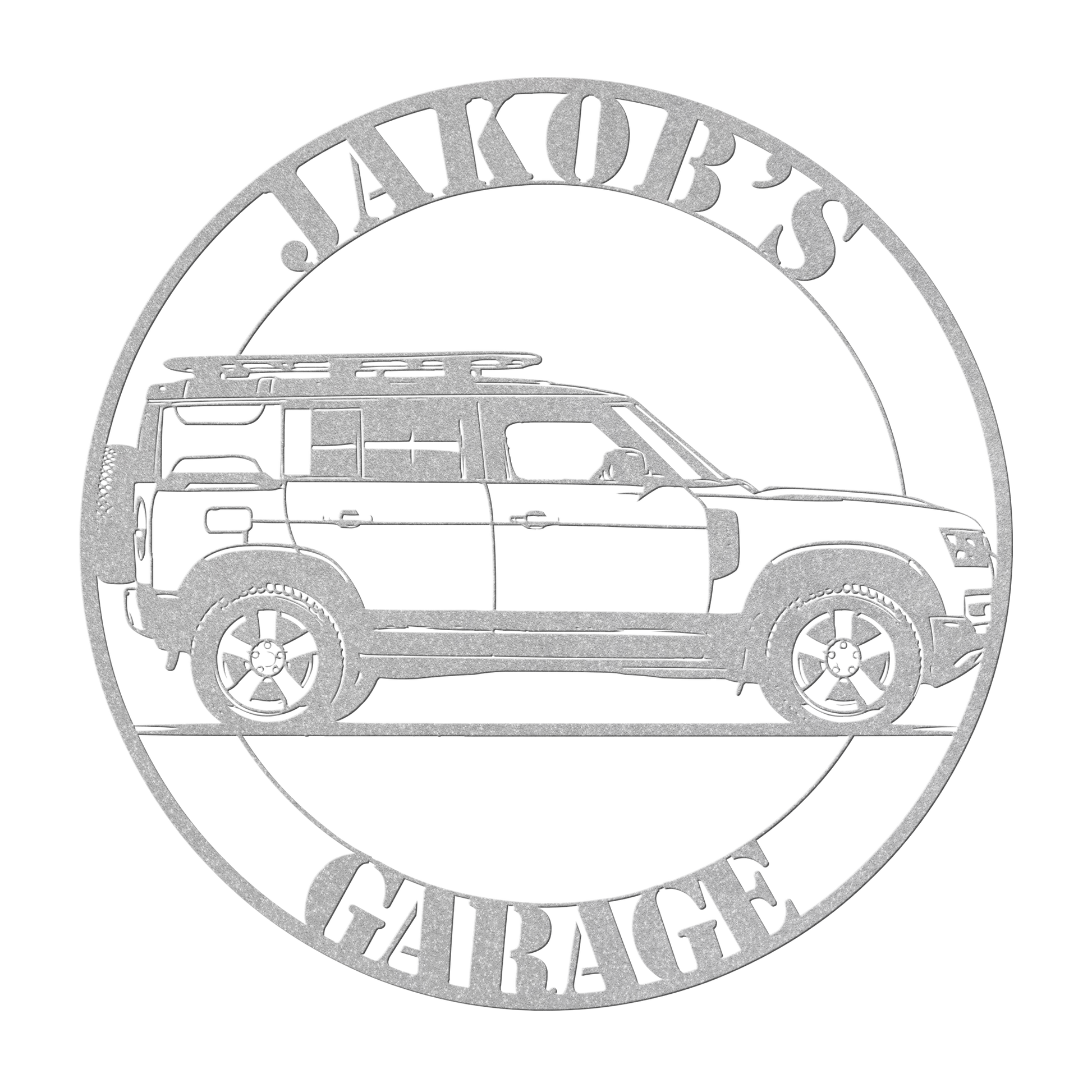 Land rover custom sign