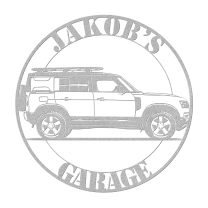 Land rover custom sign