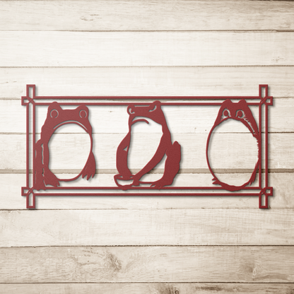 Japanese frog artwork minimalist decor