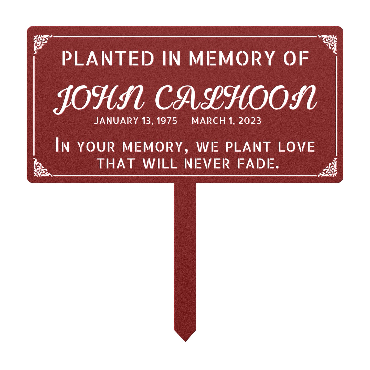 garden sign