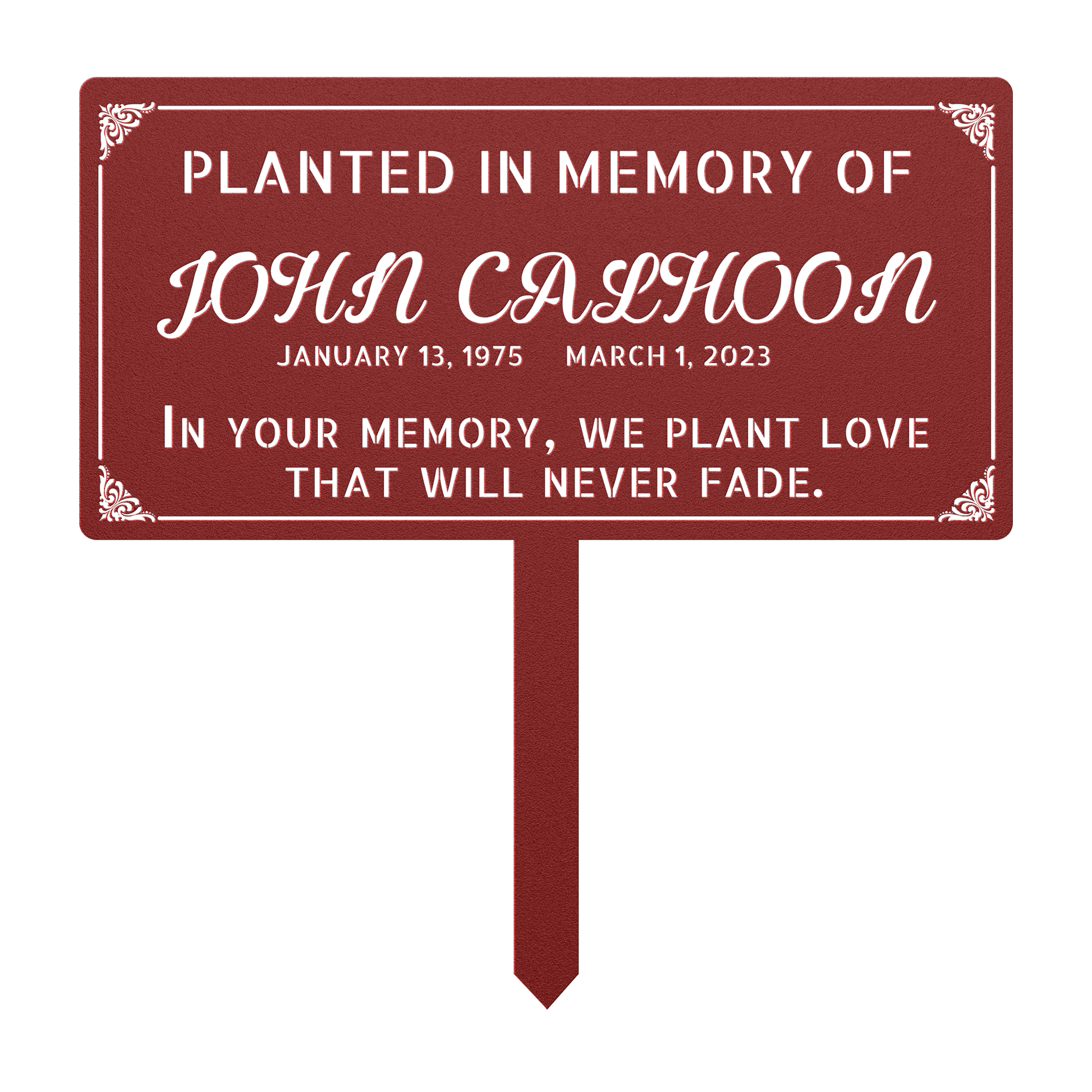 garden sign