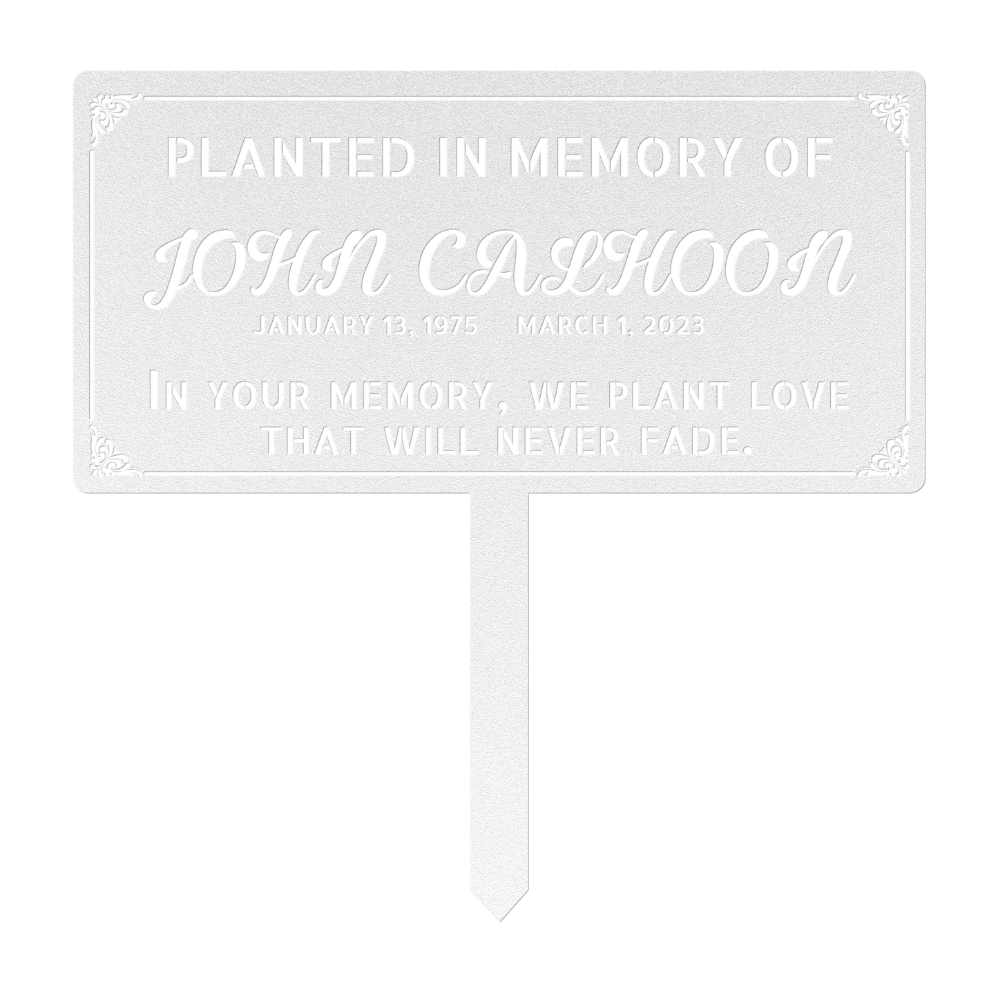 name plaque