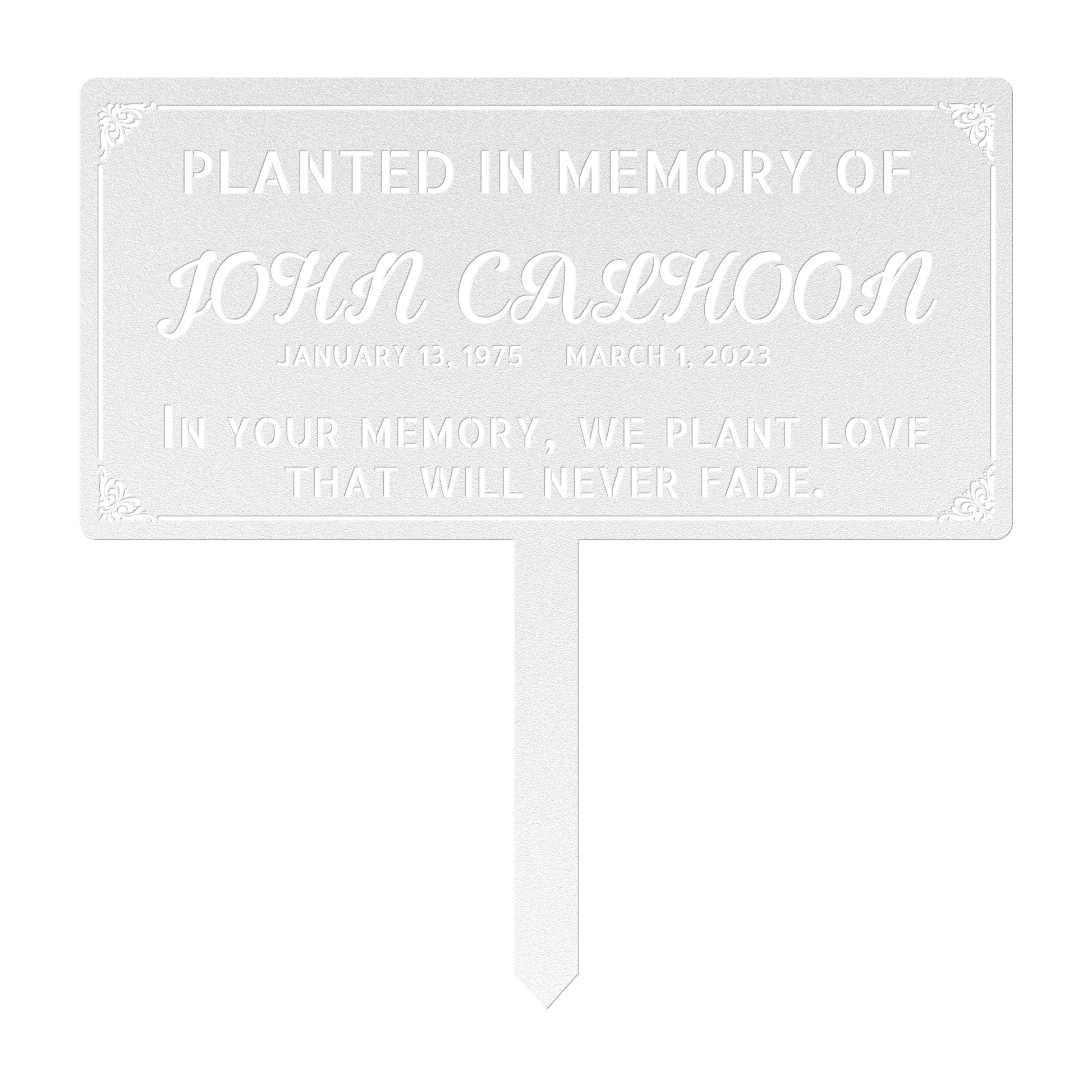 name plaque