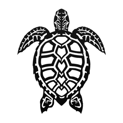 Rustic turtle metal sign tropical wall art