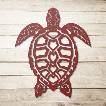 Tropical turtle wall sign coastal decor