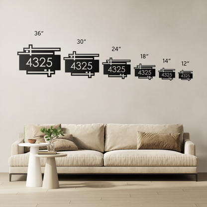 Metal house numbers