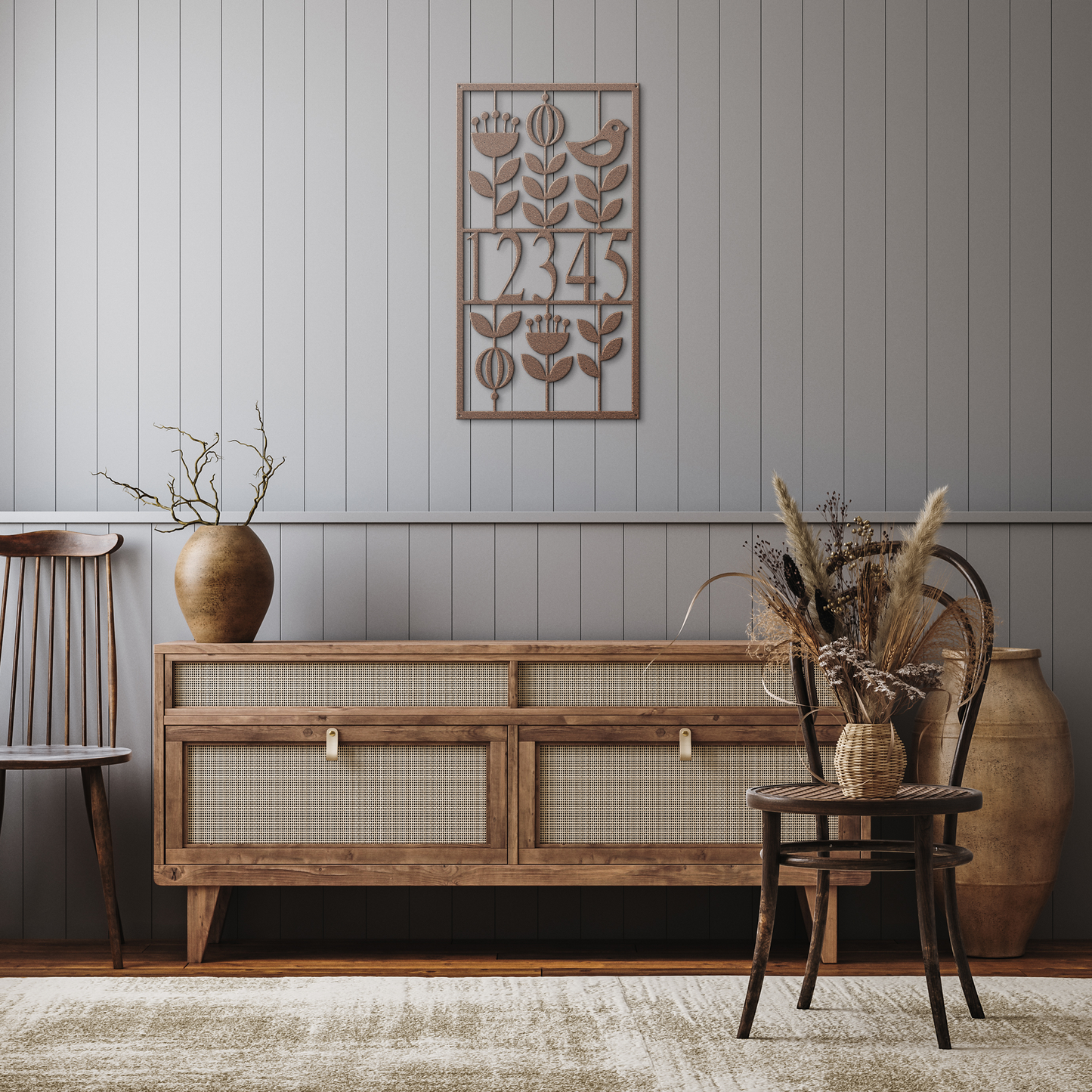 Mid_Century_Modern_Floral_Address_Sign__Copper_Rustic_Hallway_Mockup.png_15692914
