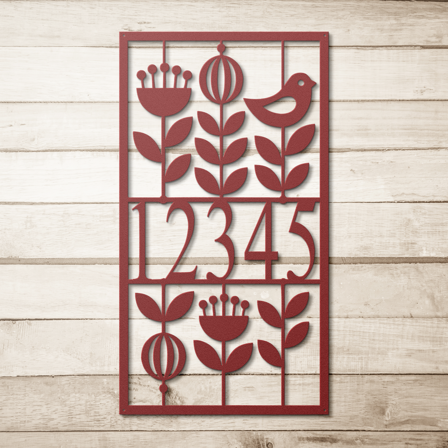 Mid_Century_Modern_Floral_Address_Sign__Red_Simple_Wood_BKGD_Mockup.png_15692909