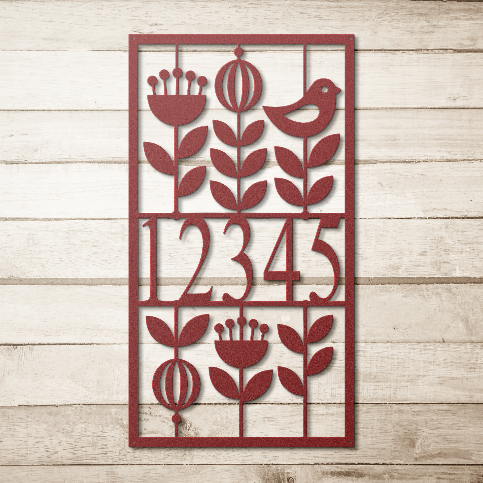 Mid_Century_Modern_Floral_Address_Sign__Red_Simple_Wood_BKGD_Mockup.png_15692909