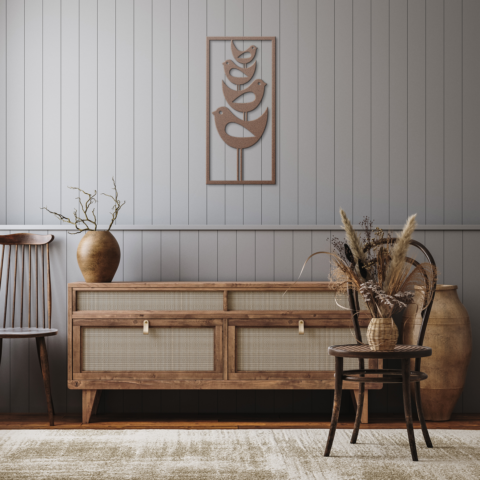 Mid_Century_Modern_Stacked_Birds_Metal_W_Copper_Rustic_Hallway_Mockup.png_15692813