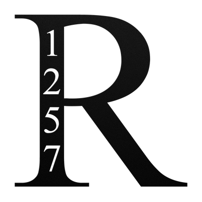 personalized metal address sign