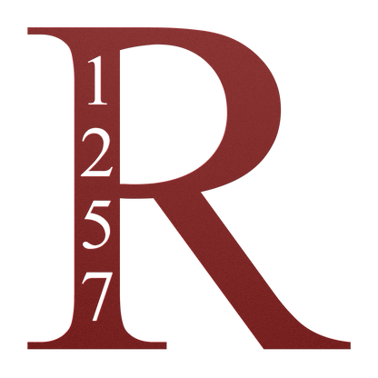 Monogram_Address_Sign_Vertical_Metal_Wal_Red_Transparent_Mockup.png_15312820