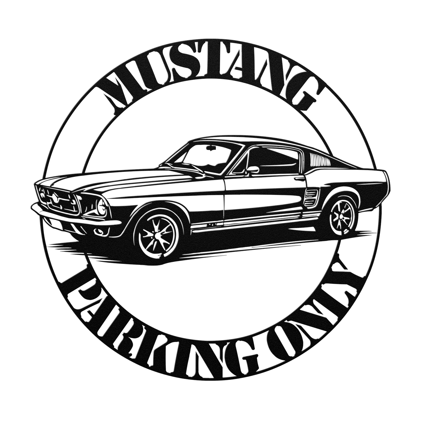 Steel automotive wall decor made in the USA