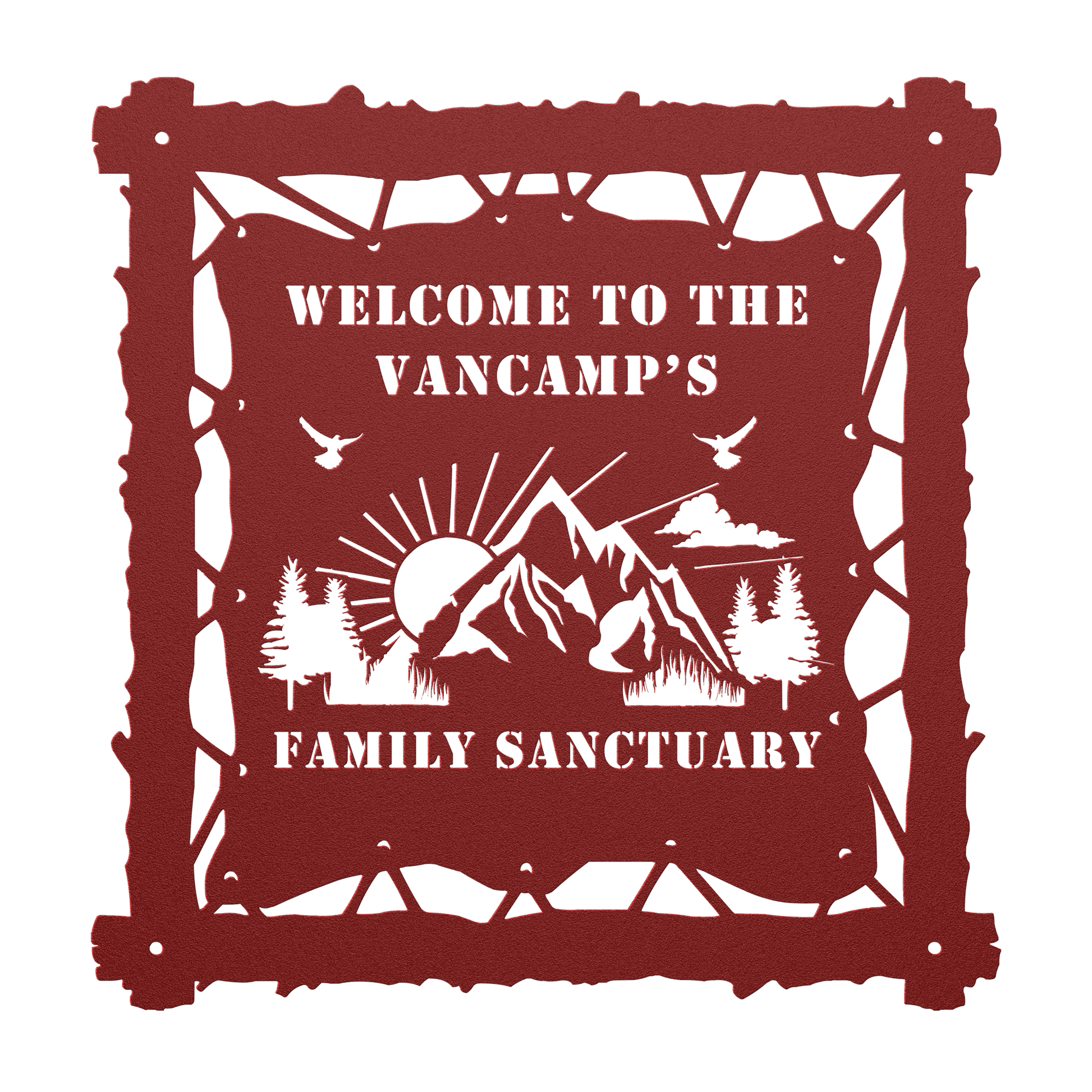 Bear skin style camp art