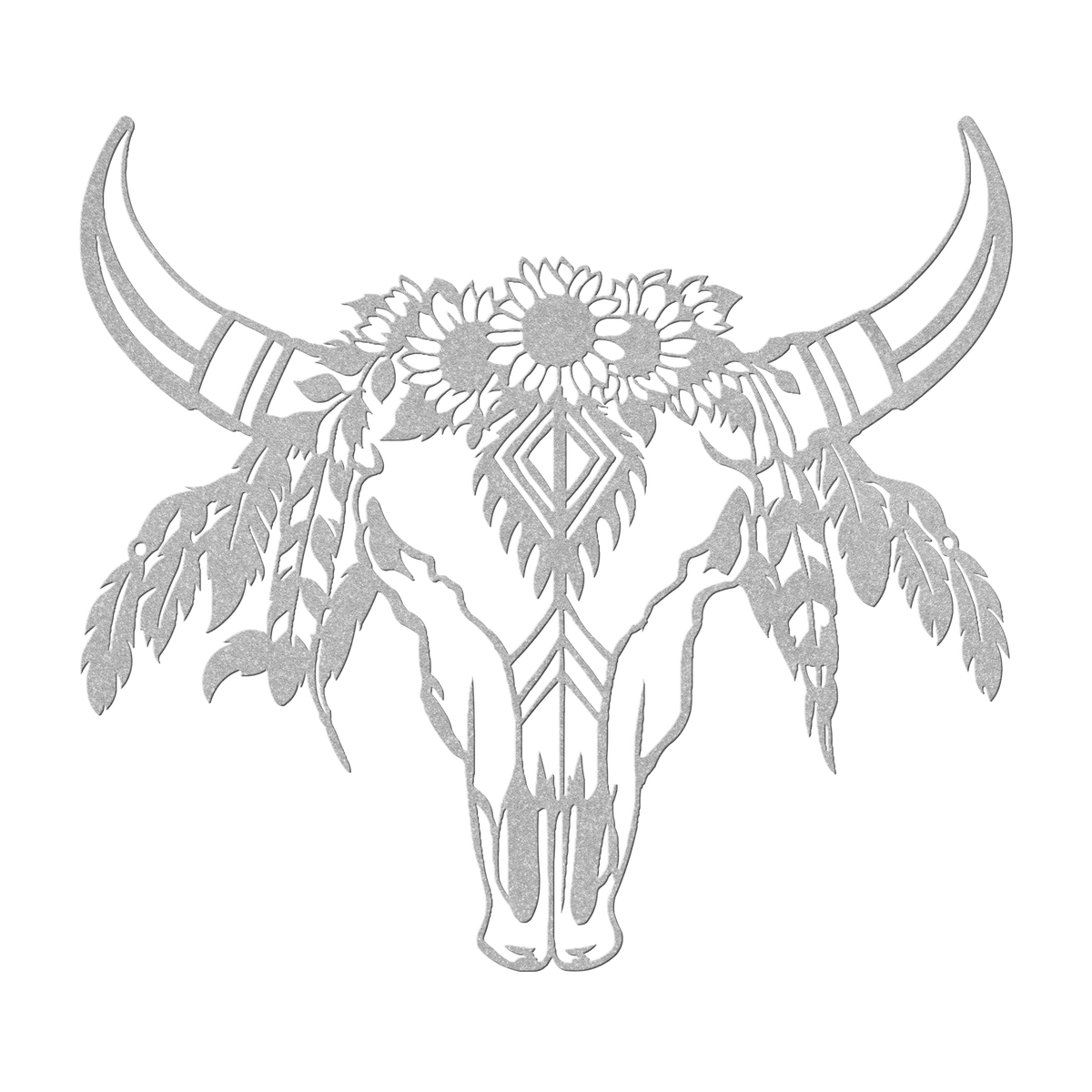 Floral Cow Skull Metal Sign | Rustic Western Wall Art – Metal Art Floral Cow Skull Metal Sign | Rustic Western Wall Art – Metal Art