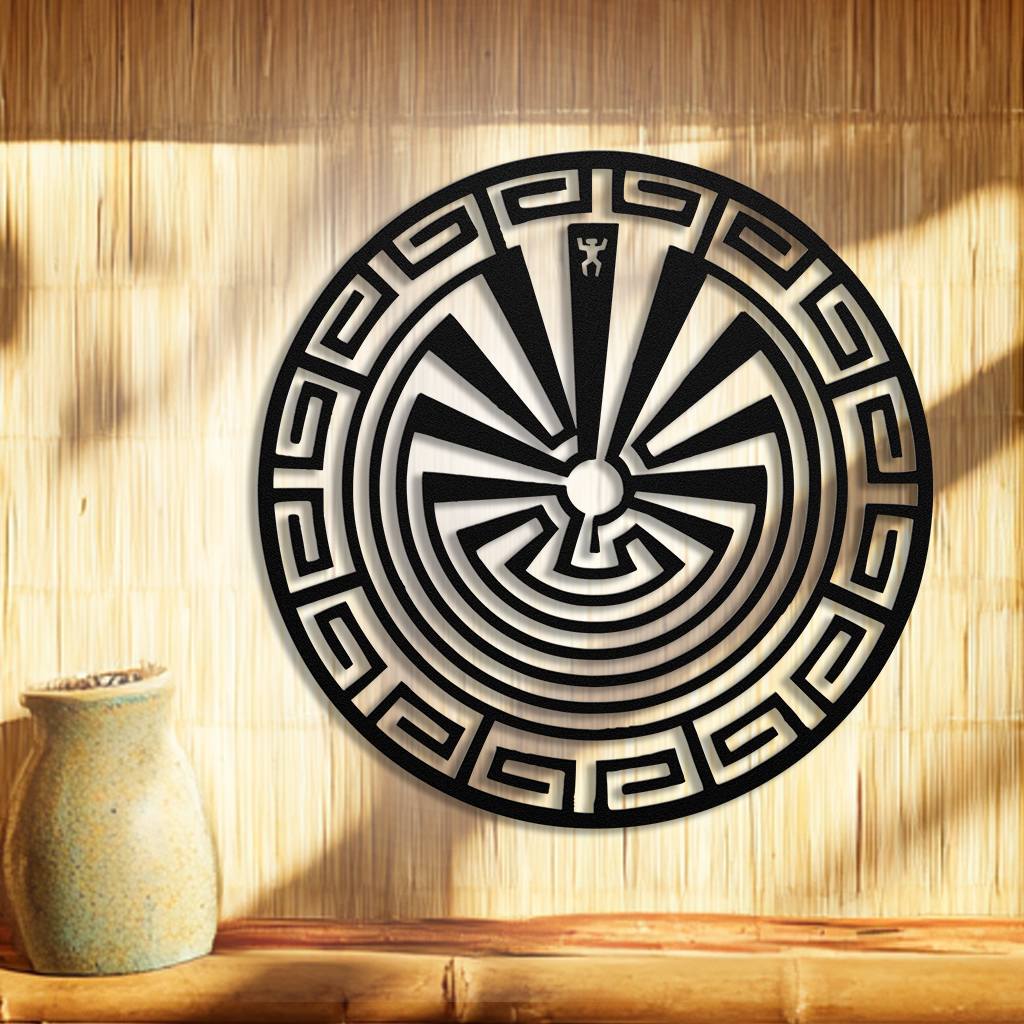 Topock Maze Sign Native American Metal Wall Art — Tribal Steel Signs | Made in USA ...