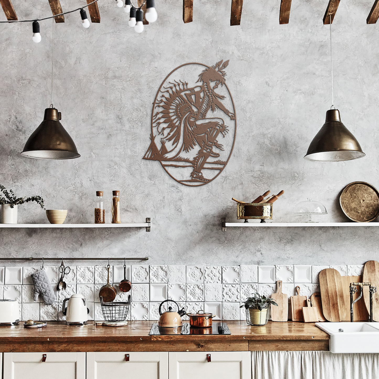 native dancer steel wall art