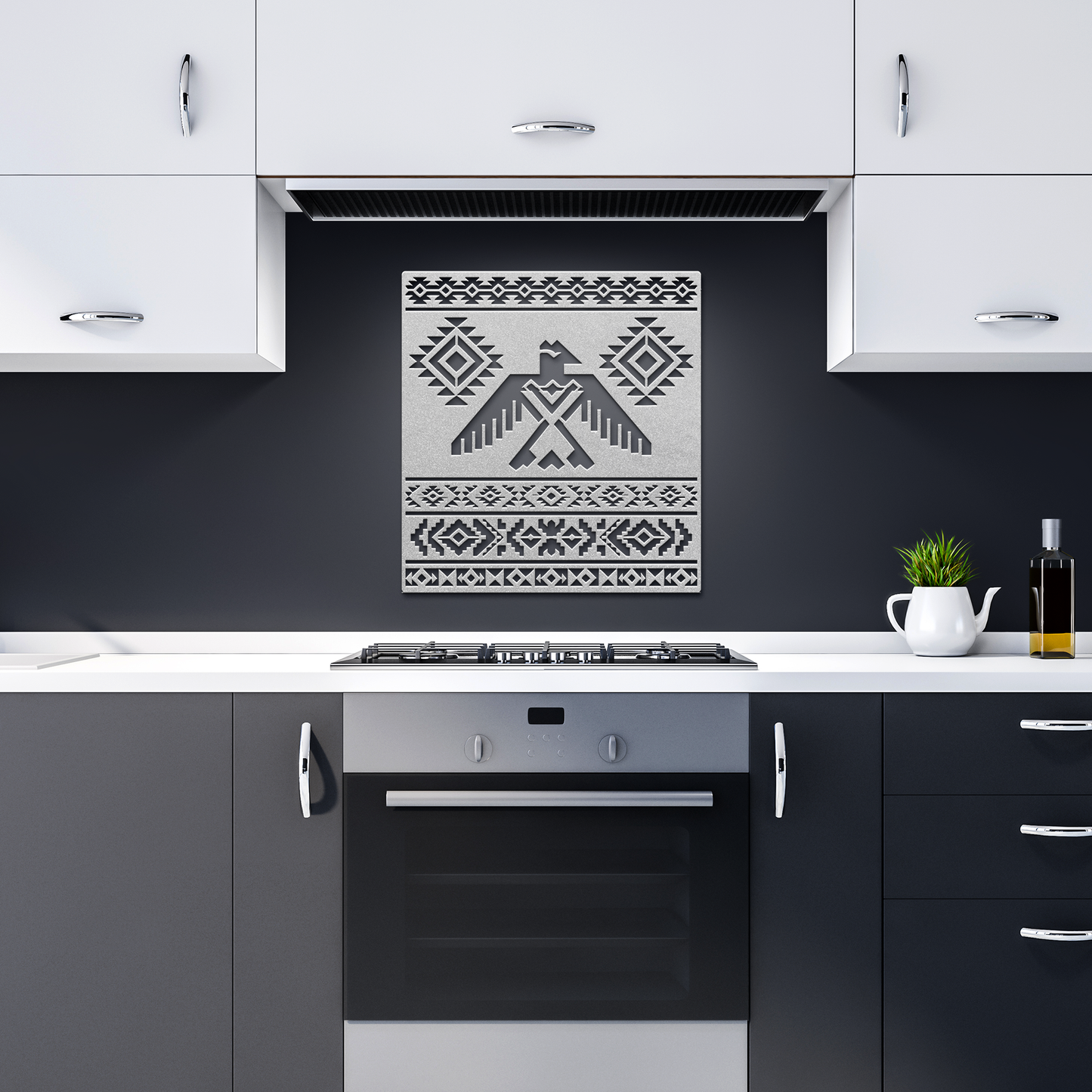 Native_American_Thunderbird_Metal_Wall_A_Silver_Dark_Kitchen_Mockup.png