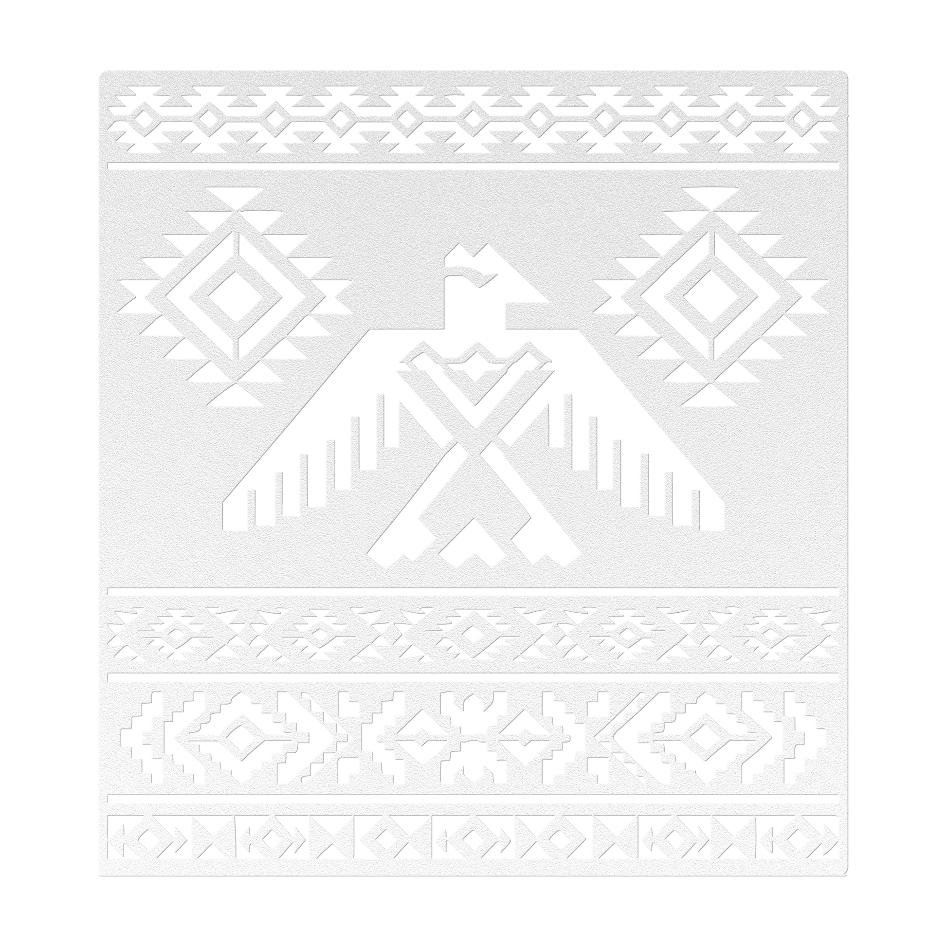 Outdoor Thunderbird metal sign