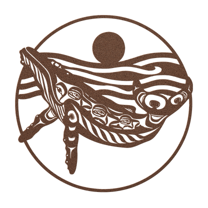 Whale spirit animal art for garden or home