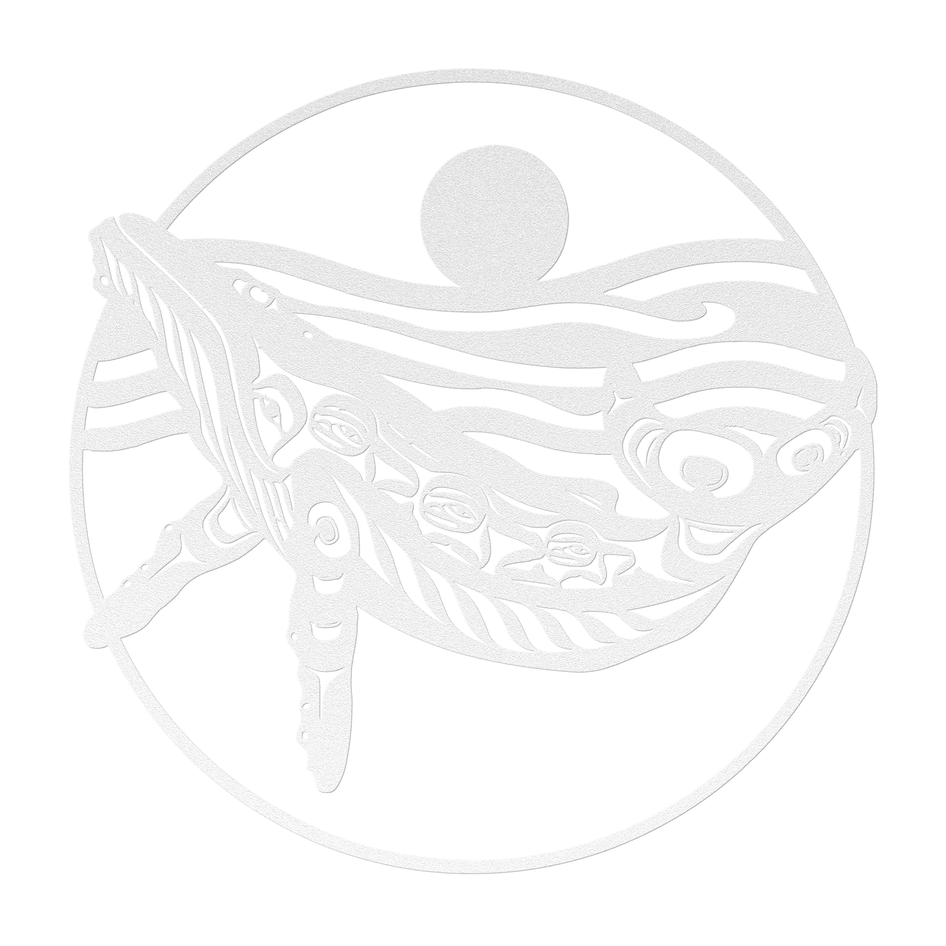 Whale Metal Sign