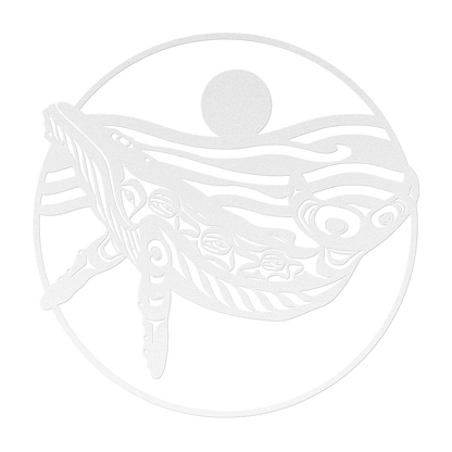 Whale Metal Sign