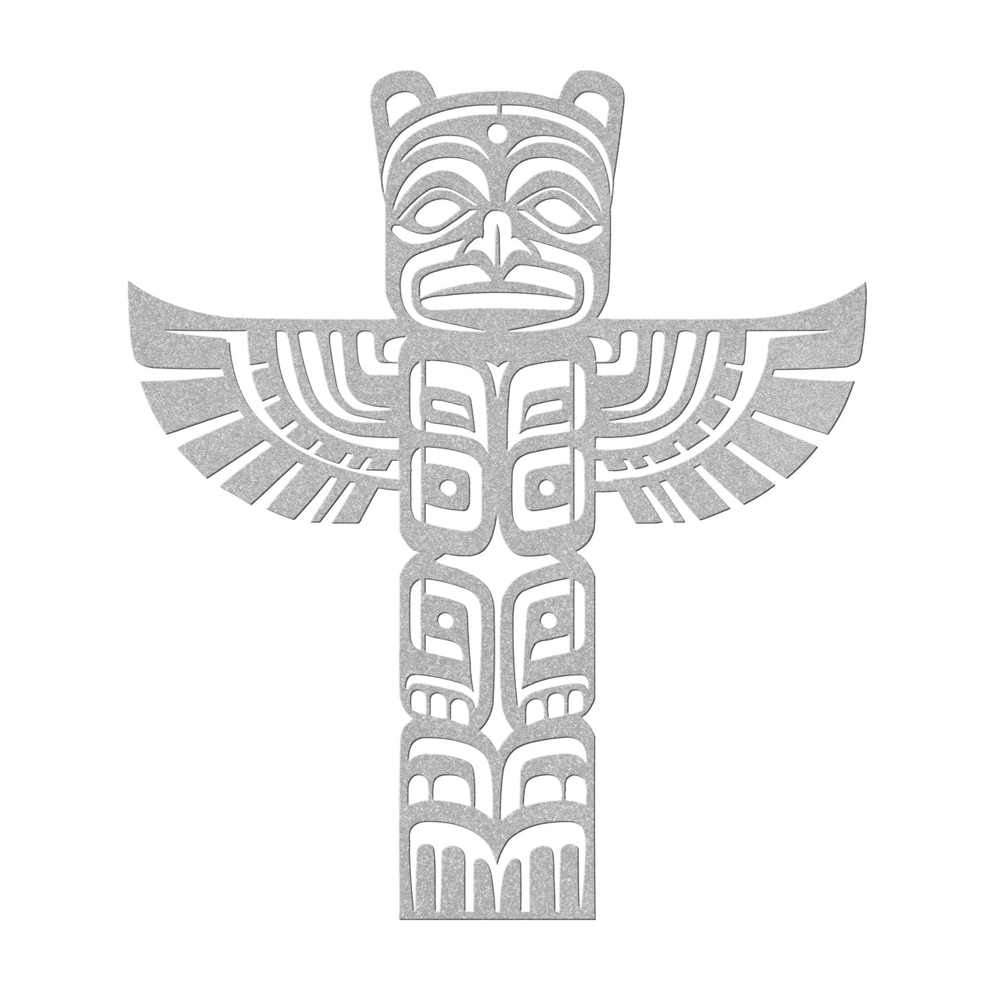 Northwest Tribal Native American Totem Pole Metal Art