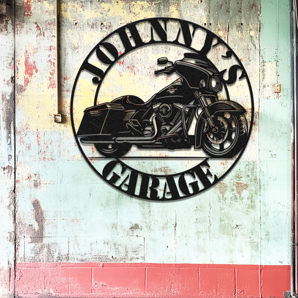 Harley Street Glide Sign - Harley Davidson Metal Art – Metal Art Signs