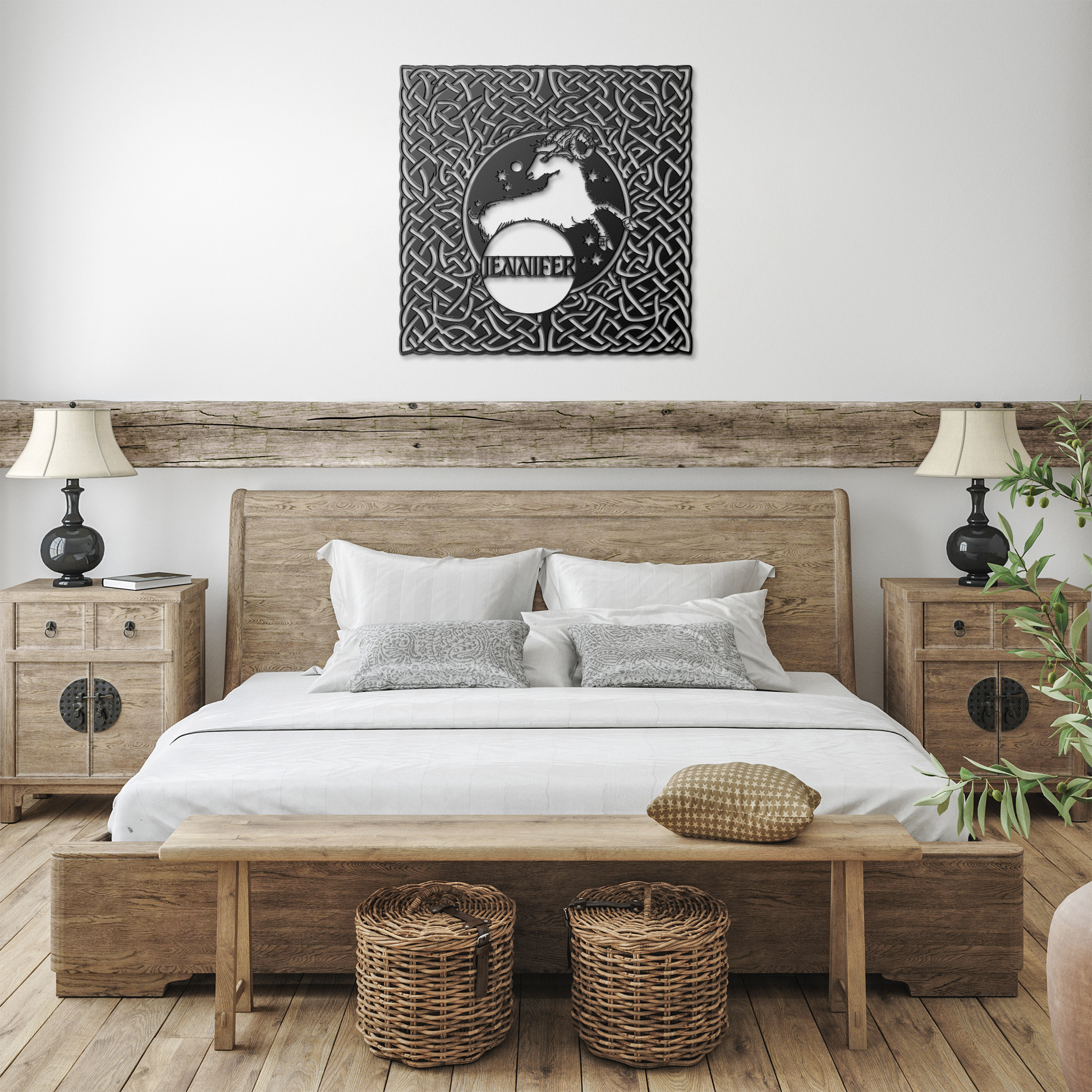 custom aries metal wall decor