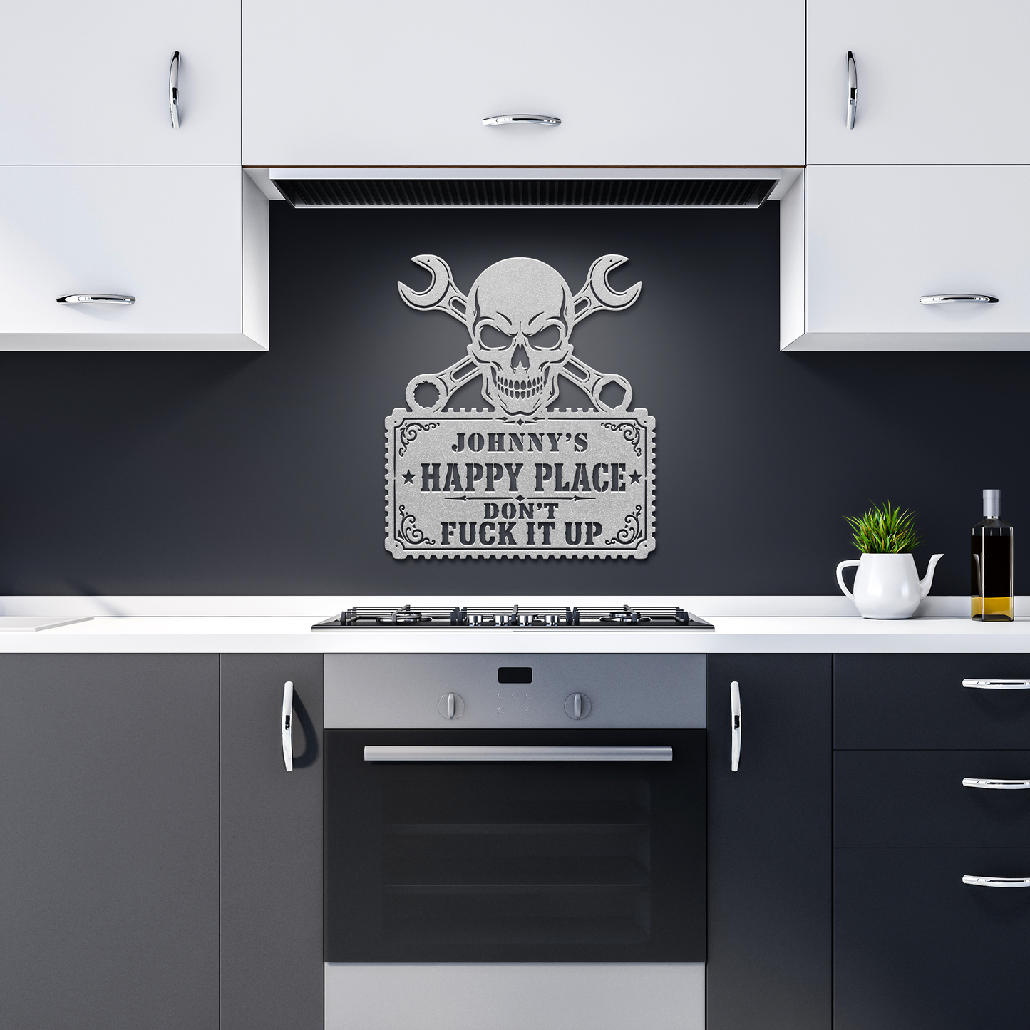 Personalized_Happy_Place_Metal_Sign___Silver_Dark_Kitchen_Mockup.png_15788007
