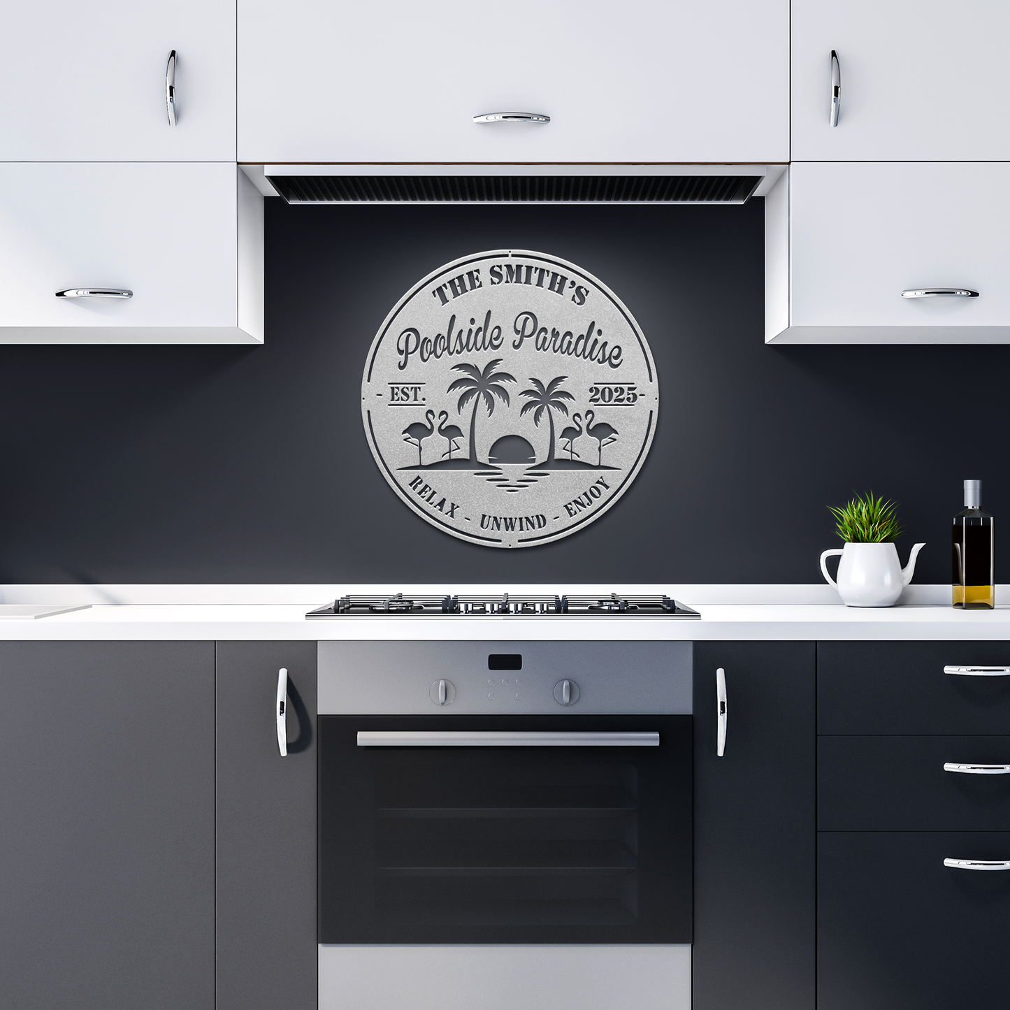 Personalized_Poolside_Paradise_Metal_Sig_Silver_Dark_Kitchen_Mockup.png_15788027